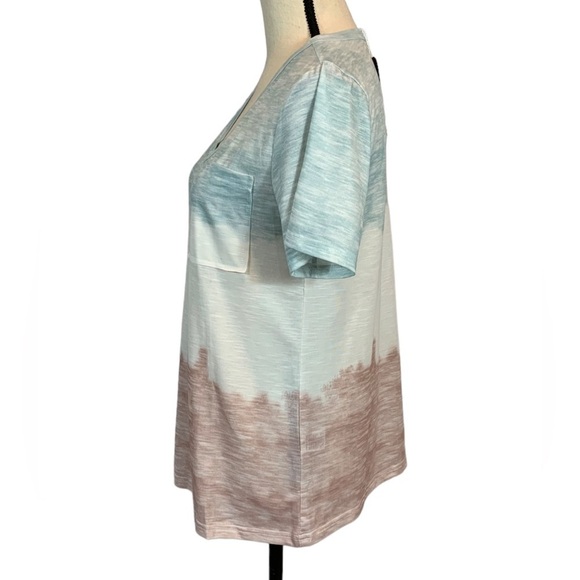 Blooming Jelly Short Sleeve T-Shirt - Green White Pink Ombre - Medium - Picture 4 of 11